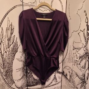 Chocolate Brown Wrap Bodysuit